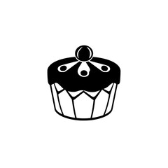 A delightful cupcake, a sweet treat for any occasion. Perfect for birthdays, parties, or a simple indulgence. This image showcases the deliciousness of a classic cupcake.