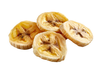 Sweet and Crunchy Banana Chips:  A close-up shot of golden-brown banana chips, a healthy and delicious snack, showcasing their natural sweetness and satisfying crunch.  