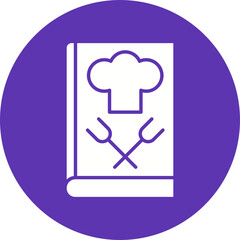 Cookbook icon single vector illustration