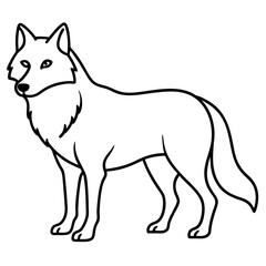 vector illustration of fox