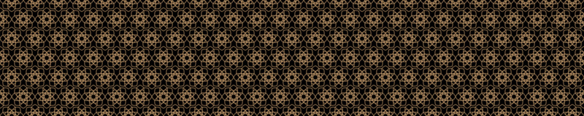 Arabic pattern gold outline color style for poster, holiday cover vector 10 eps