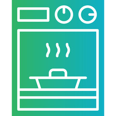 Oven icon single vector illustration