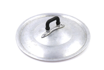 Pot lid on white background
