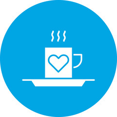 Fototapeta premium Cup icon single vector illustration