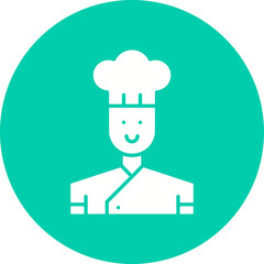 Chef icon single vector illustration