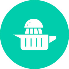 Naklejka premium Squeezer icon single vector illustration