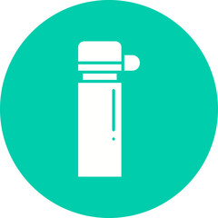 Thermos icon single vector illustration