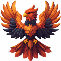 Fototapeta premium eagle with wings