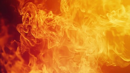 Fototapeta premium Vibrant Flames Creating Dynamic Patterns in a Fiery Background