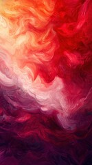 Obraz premium Colorful Abstract Swirls of Warm Shades in Vibrant Artistic Pattern