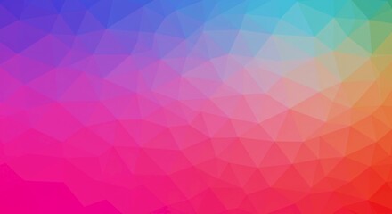 Obraz premium Vibrant Abstract Polygonal Background Colorful Geometric Gradient Low Poly Design Texture