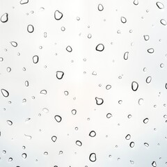 Transparent background shows water drops. Abstract design. Raindrops create subtle pattern. Photo perfect for tech backgrounds. Airy quality ideal for minimalist web design. Clear raindrops on clear
