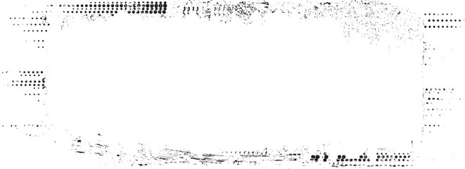 Grunge textured banner with rough edges. Halftone dots texture. Overlay grunge texture . Simply place texture over any object to create grunge effect . Banner with scratched surface for your design. 