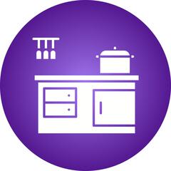 Kitchen icon single vector illustration