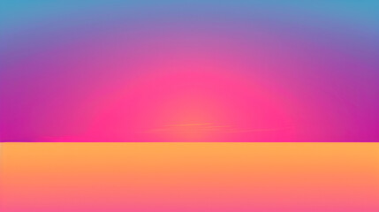 Obraz premium Vibrant sunset gradient background, horizon, sky, color, design, abstract, digital art, website, presentation