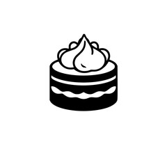 A delectable layered cake, adorned with creamy swirls and delightful toppings. Perfect for any celebration or special occasion!