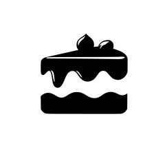 A delectable slice of cake, rich with chocolate icing and creamy layers. Perfect for birthdays, celebrations, or simply satisfying a sweet craving.
