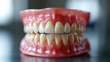 Obraz premium Close-up of a denture.
