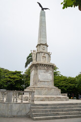 
Cartagena, Colombia, centennial park in the Matuna district, July 28, 2024. Revealing a monument,...