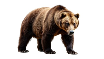 Fototapeta premium Majestic Brown Bear: A Powerful Wildlife Portrait