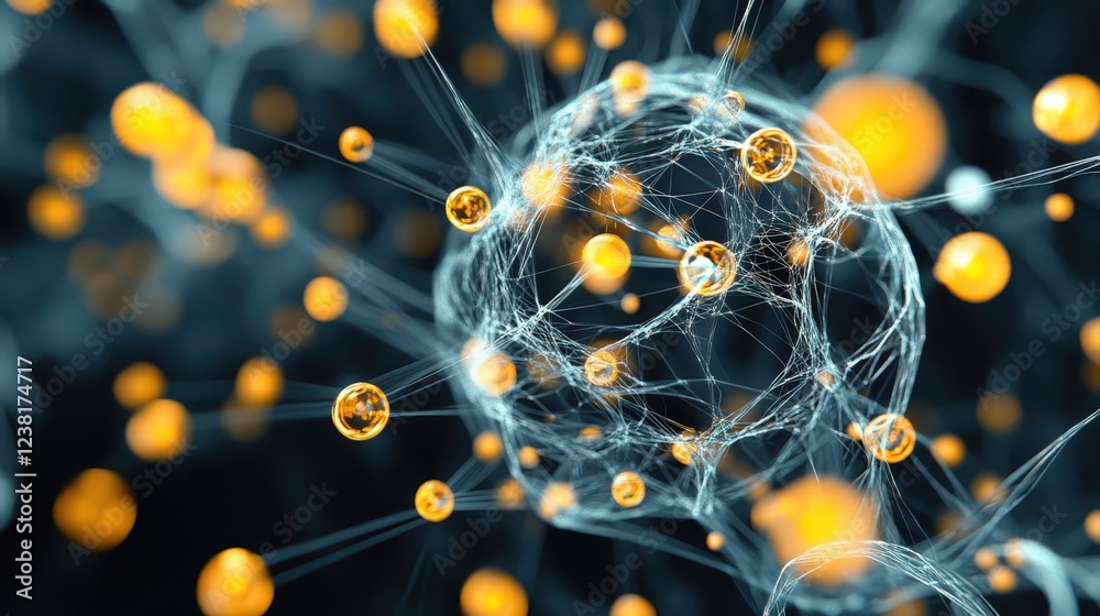 Poster 3d model showing the interaction of electrons with photons in a particle physics experiment