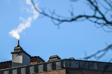 cheminée maison chauffage carbone air environnement