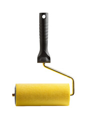 Fototapeta premium High-Quality Paint Roller with Yellow Foam Cover – Smooth Finish for Walls and Ceilings