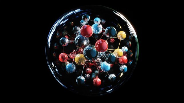 breakdown of the forces acting within a proton, showcasing the role of quarks and gluons