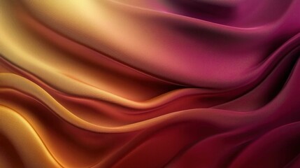 Obraz premium Soft Flowing Fabric in Warm Shades of Yellow and Red Tones