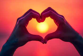 Fototapeta premium heart in hands