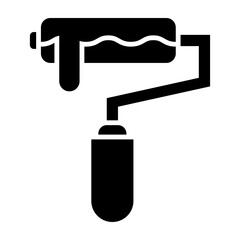 -Paint Brush Glyph Icon
