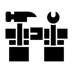 Work Belt Glyph Icon