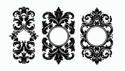 A stunning Venetian Baroque ornament, perfect for framing art, design, and creative projects with timeless elegance.