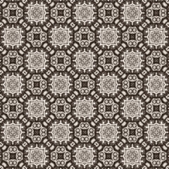 Exquisite chocolate floral pattern with Arabic-batik fusion, seamless design, scalable vector, customizable.