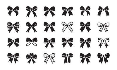 Illustration set of bow tie, Bows set isolated on background, Vector illustration Eps, Epş fıle, bow tie eps