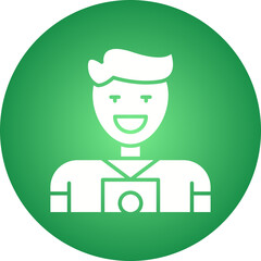 Photographer icon single vector illustration