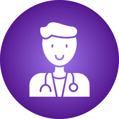Doctor icon single vector illustration