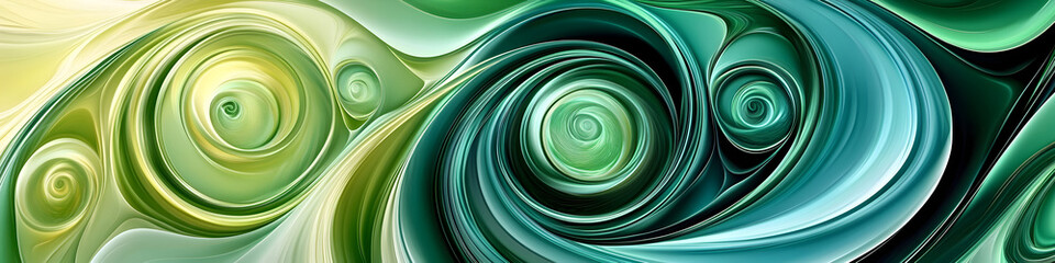 Seamless modern abstract background with green swirls in modern and futuristic style theme