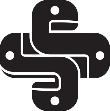 Isolated black python icon Vector, black python Silhouette,black python icon set, black python for logo,color black python Vector illustration, Vector Graphic, EPS 10 , clip art work