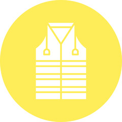 Protector Vest icon single vector illustration