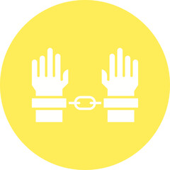 Obraz premium Slavery icon single vector illustration