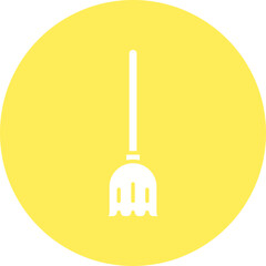 Broom icon single vector illustration