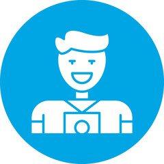 Photographer icon single vector illustration