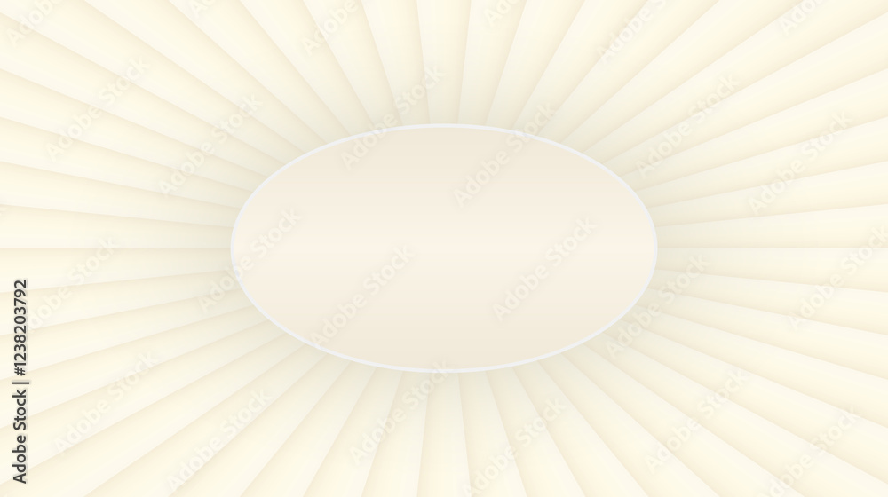 Aufkleber abstract white beige background with 3d burst lines pattern, symmetrical minimal striped background 