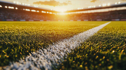 잔디경기장 일출