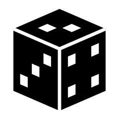 Dice Glyph Icon Design