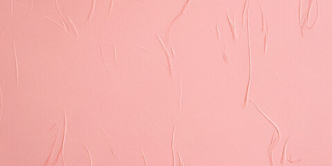 Fototapeta premium Glued paper of pink fade colour. Abstract wallpaper background. Wrinkles and crumples texture.