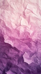 Fototapeta premium Soft Pink and Purple Ombre Crumpled Paper Texture Background