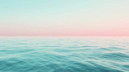 Obraz premium Tranquil Ocean Horizon with Soft Color Gradients at Sunrise