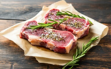 스테이크용 쇠고기 신선한